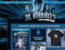 Tablet Screenshot of drhorrible.com